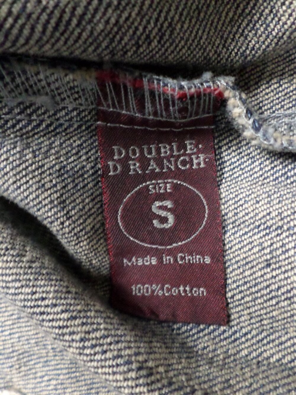 Double D Ranch Shadowflax Trucker Denim Jean Jacket Embroidered - Vintage Style - Picture 10 of 11